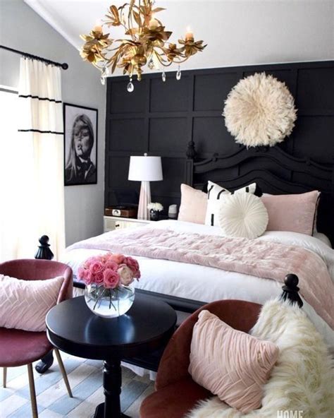 black and pink wall decor|black and pink room inspo.